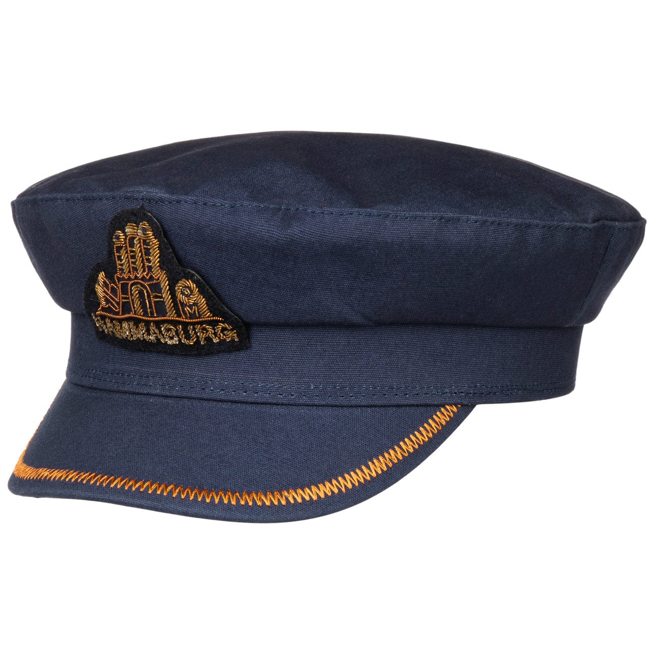 Premium Captain's Hat by Hammaburg - Nautical Costume Accessory for Halloween, Cosplay & Theme Parties