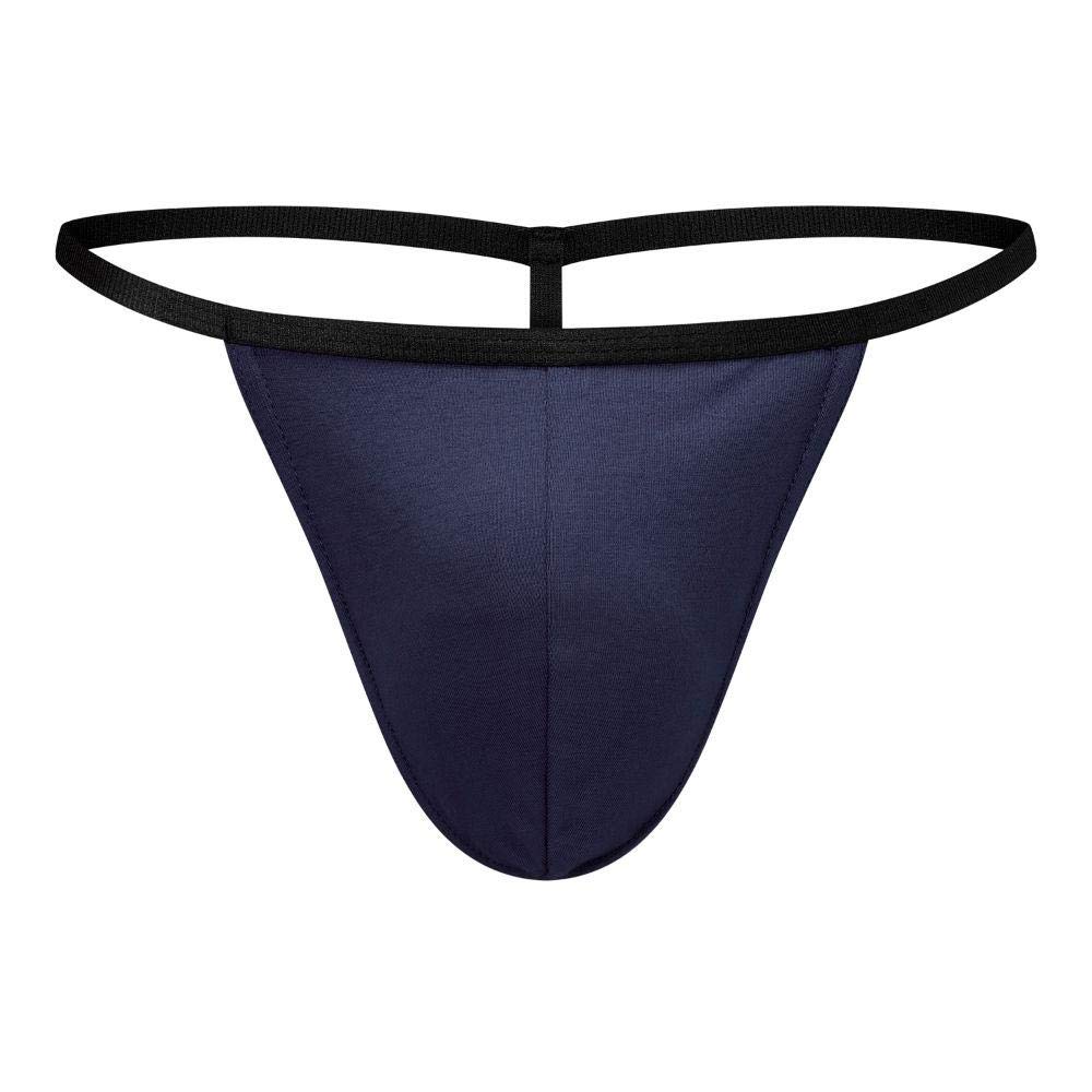Kiniki Men's Oxford G-String Underwear - Ultra Soft Microfiber Thong for Comfort & Support - Perfect for Gym, Yoga & Everyday Wear