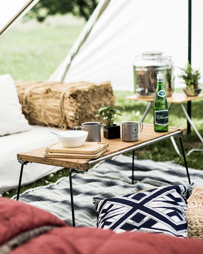 IGT Slim - Lightweight & Durable Aluminum Camping Table for Outdoor Adventures, Picnics, and Backpacking Trips