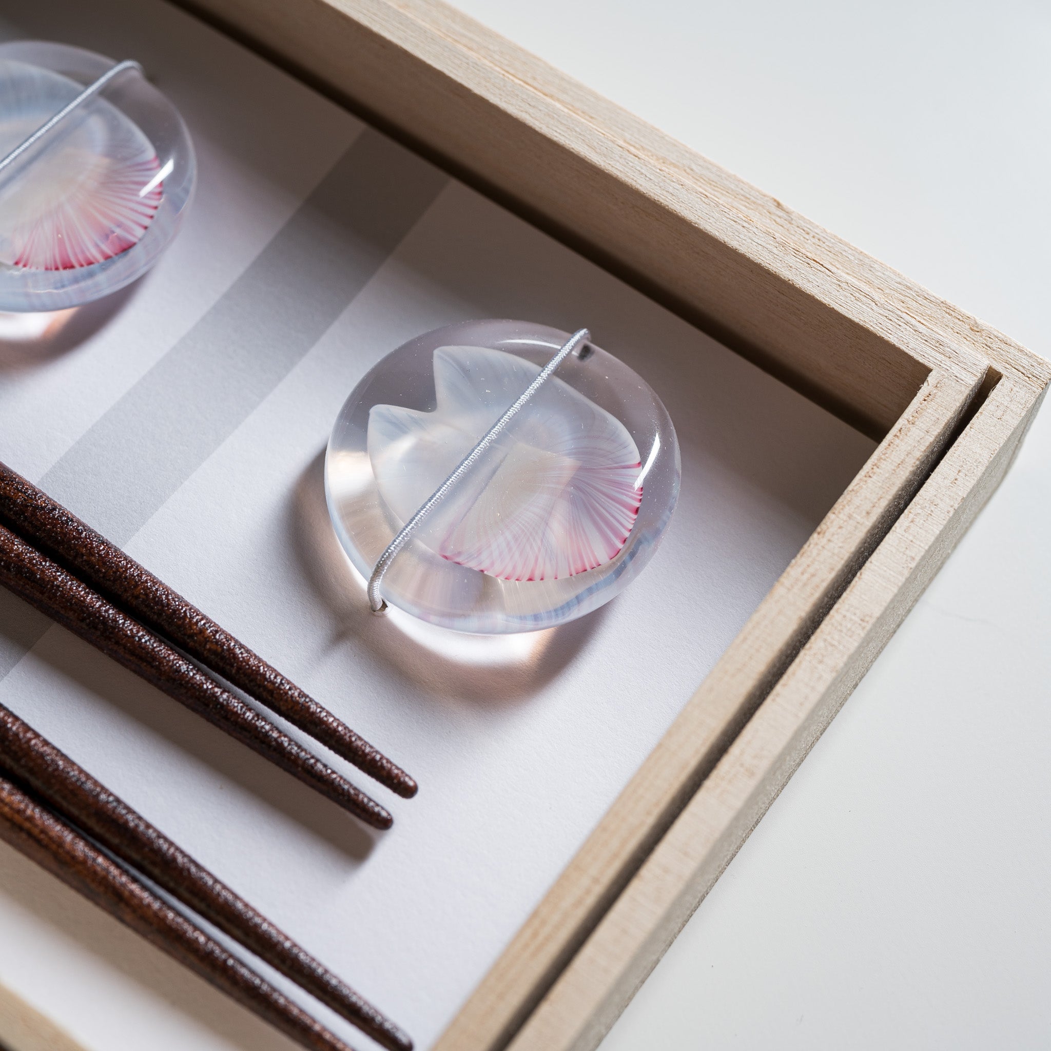 Premium WAKASA Lacquered Chopsticks Gift Set - Handcrafted Japanese Spring Floral Design Chopsticks for Sushi, Asian Cuisine & Home Dining Decor