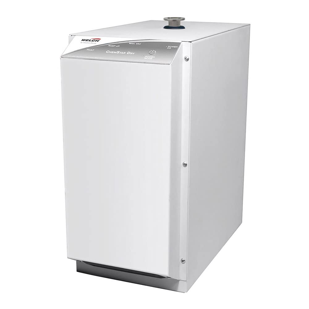 Welch VACUUM2070B-01 ChemStar Dry Oil-Free Deep Vacuum Pump System - 0.05 Torr Ultimate Pressure, 115V 60Hz - Ideal for Laboratory, Medical, and Industrial Applications