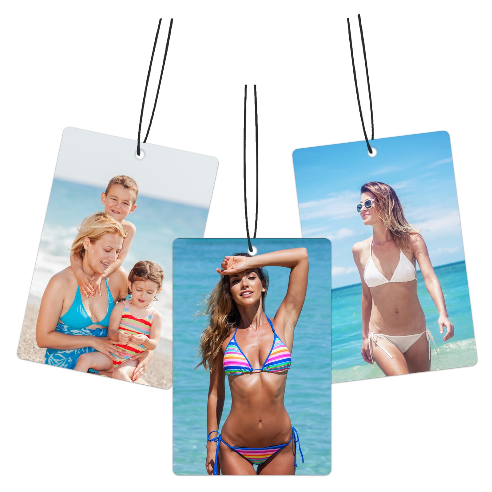 Custom Personalized Car Air Freshener with Photo - Double Sided Scented Hanging Ornament for Vehicles, Wardrobe & Bathroom | Unique Gift for Car Lovers & Home Decor
