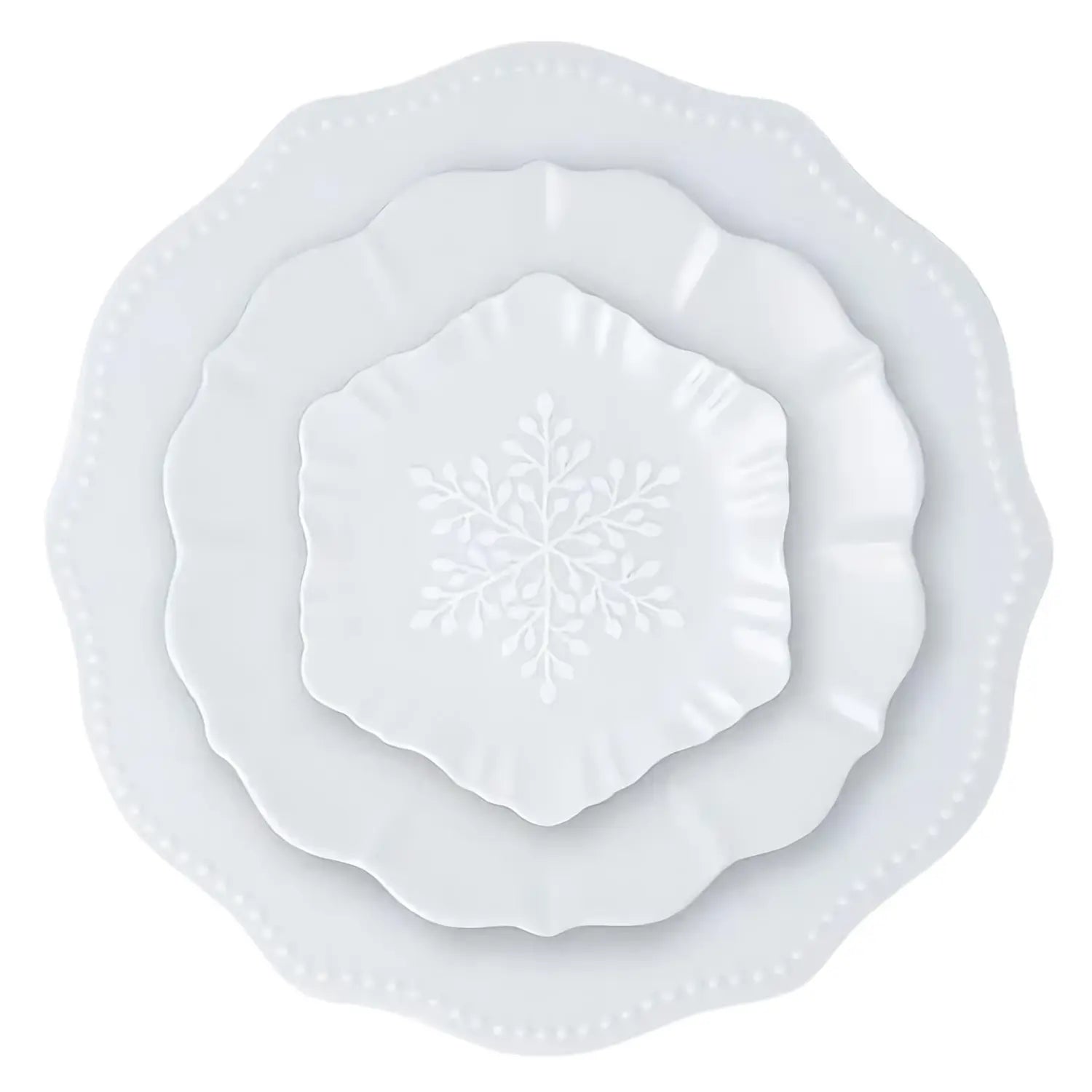 Premium Harekutani Yuki Kessho Porcelain Dinner Plate - Elegant Japanese Ceramic Tableware for Fine Dining, Wedding Gifts & Home Decor
