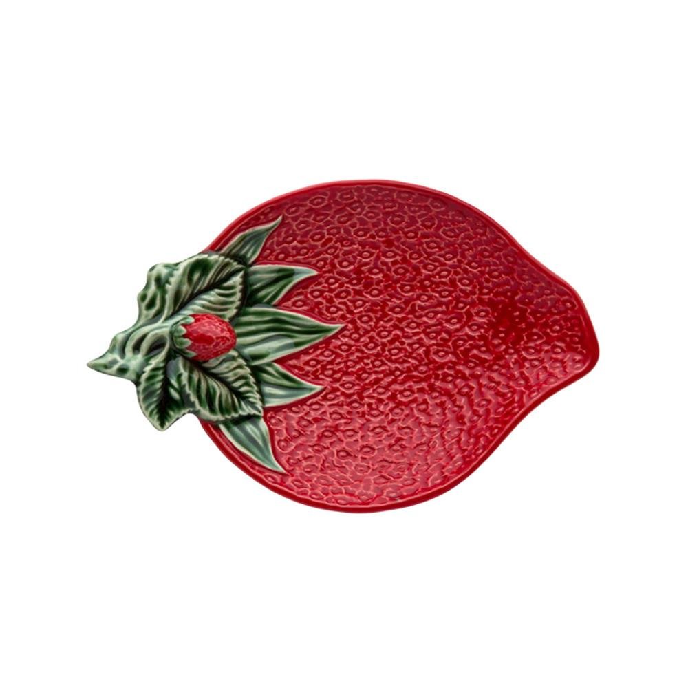 Bordallo Pinheiro Strawberry Olive Dish - Perfect for Kitchen & Dining Decor