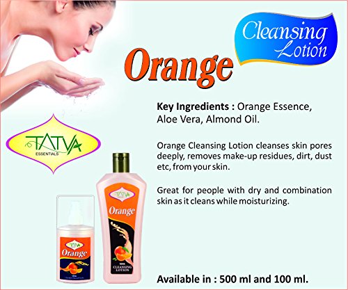 Refreshing Orange Cleansing Lotion 500ml - Gentle Face Wash for Oily & Acne-Prone Skin | Daily Skincare Routine