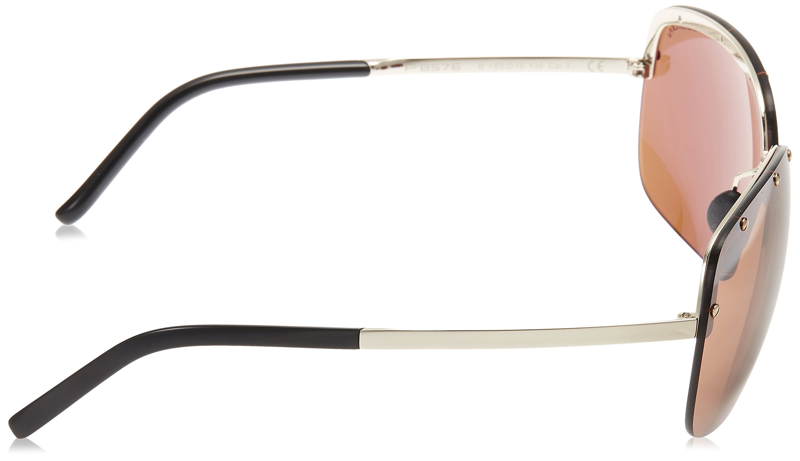Porsche Design P8576 Polarized Sunglasses for Men & Women - UV Protection, Luxury Aviator Style - Perfect for Driving, Travel & Outdoor Activities
