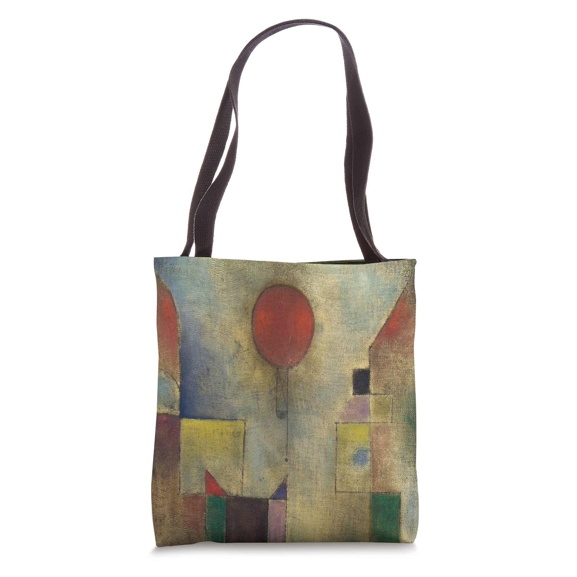 Paul Klee's Red Balloon Tote Bag - Artistic Canvas Shopper for Women & Men - Perfect for Museum Visits, Grocery Shopping & Beach Days