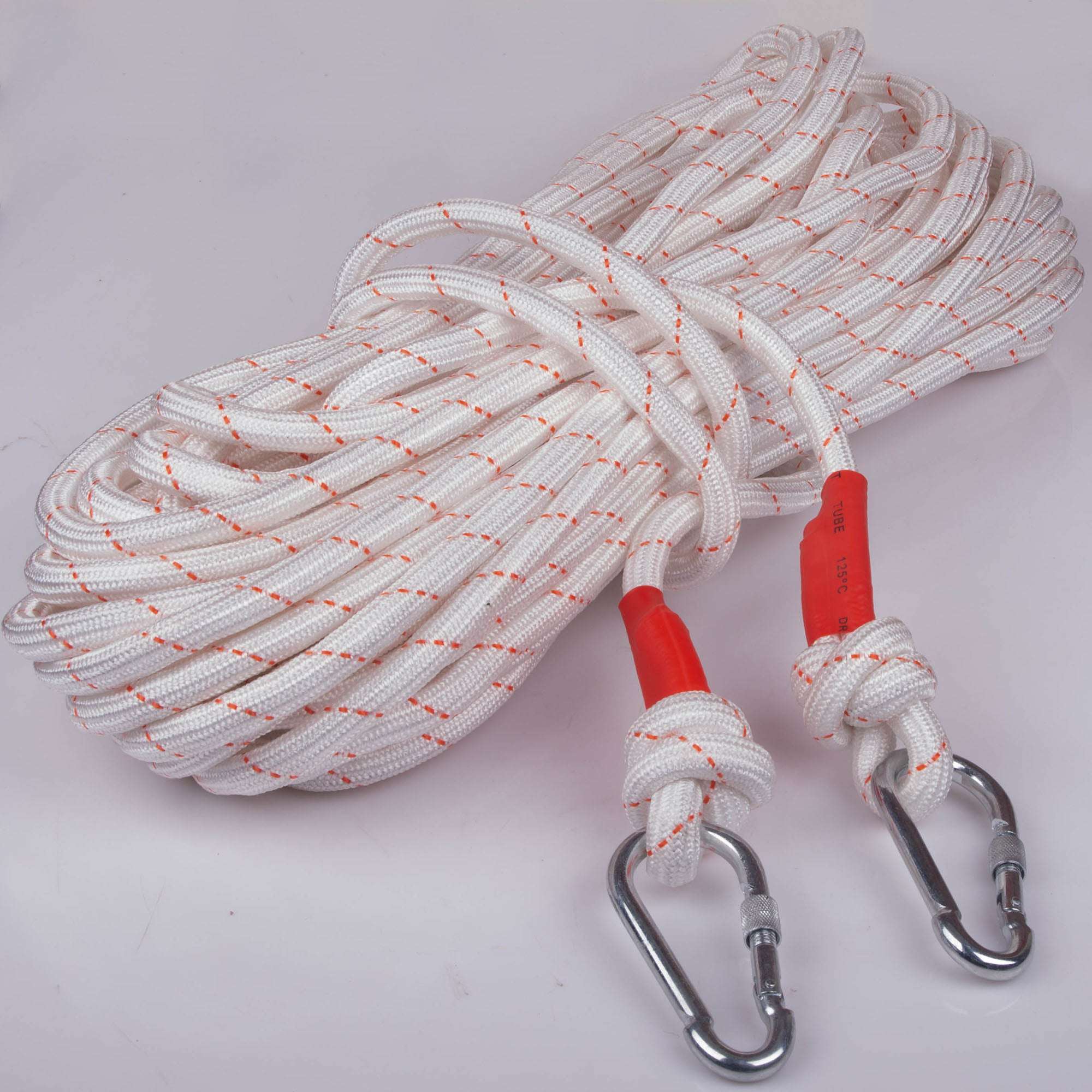 16mm x 30m Nylon Static Safety Climbing Rope - Heavy Duty Rock Climbing, Boat Anchor Line, Marine Dock Rope for Outdoor Adventures, Water Sports & Emergency Rescue