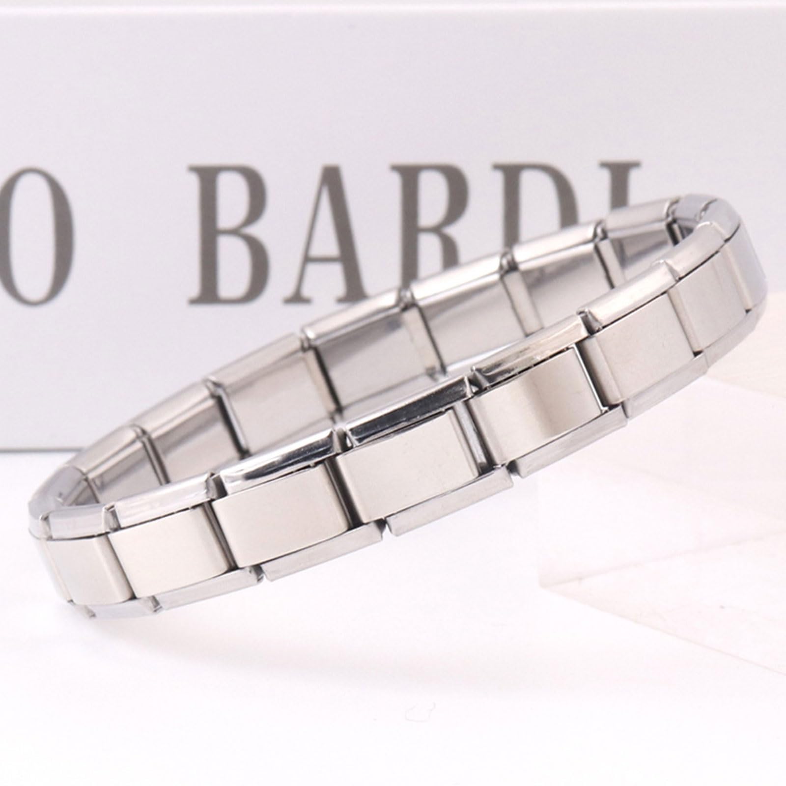 Italian Charm Bracelet for Women & Men - Gold Heart, Star & Cross Charms - Elegant Long Tiantian Bracelet - Perfect Christmas Gift & Stocking Stuffer (Ideal for Parties, Date Nights & Everyday Wear)