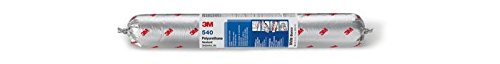 3M Scotch-Seal 540 Polyurethane Adhesive Sealant - Gray Paste - 600ml Sausage Pack (56562) - Waterproof Sealant for Roofing, Gutters, Windows & Concrete Repairs - Durable Weatherproof Construction Adhesive