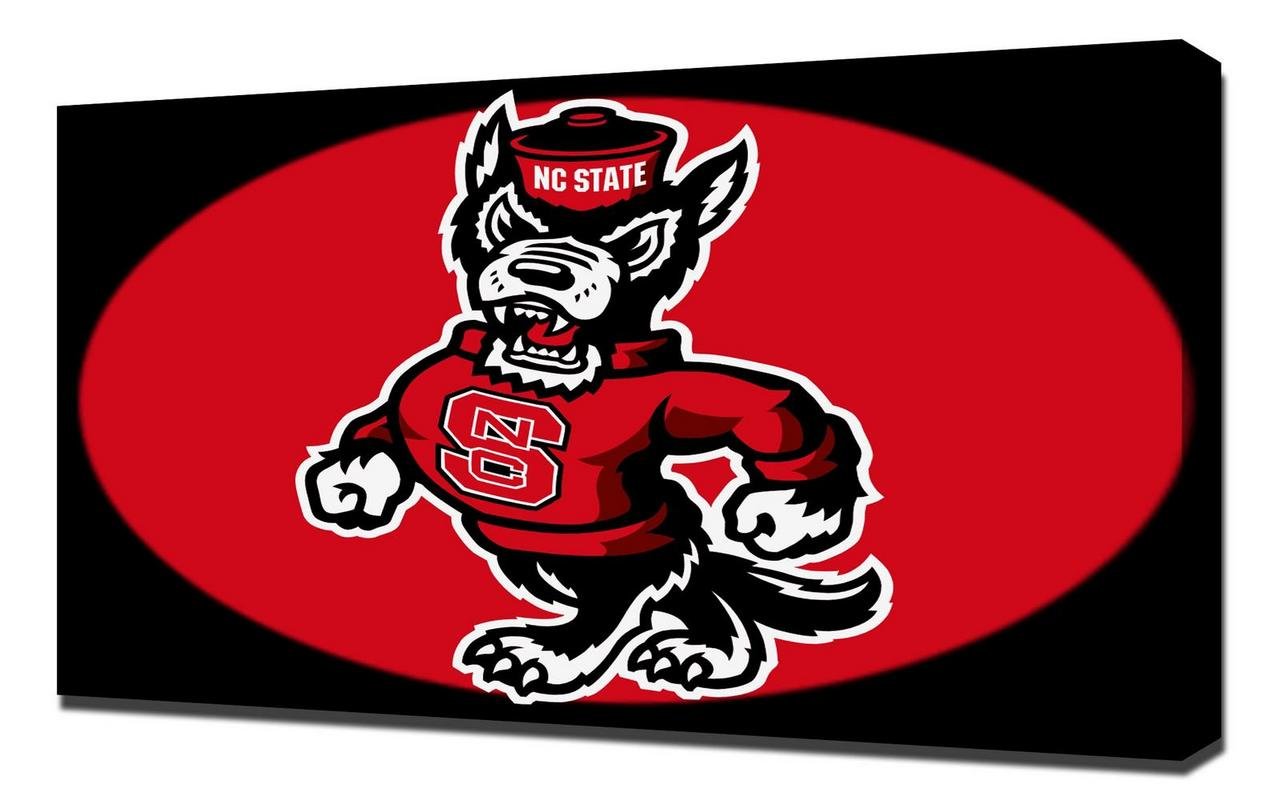 NC State Wolfpack Canvas Art Print - Premium Wall Decor - Stretched Canvas Wrap - Perfect for Dorm, Office & Home Decor