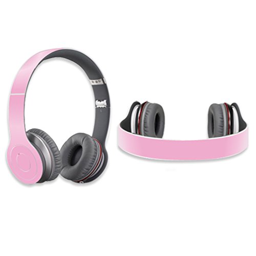 MightySkins Glossy Pink Vinyl Skin Wrap Sticker for Dr. Dre Beats Solo HD Headphones - Protective Cover Decal - Perfect for Music Lovers & Travel Use