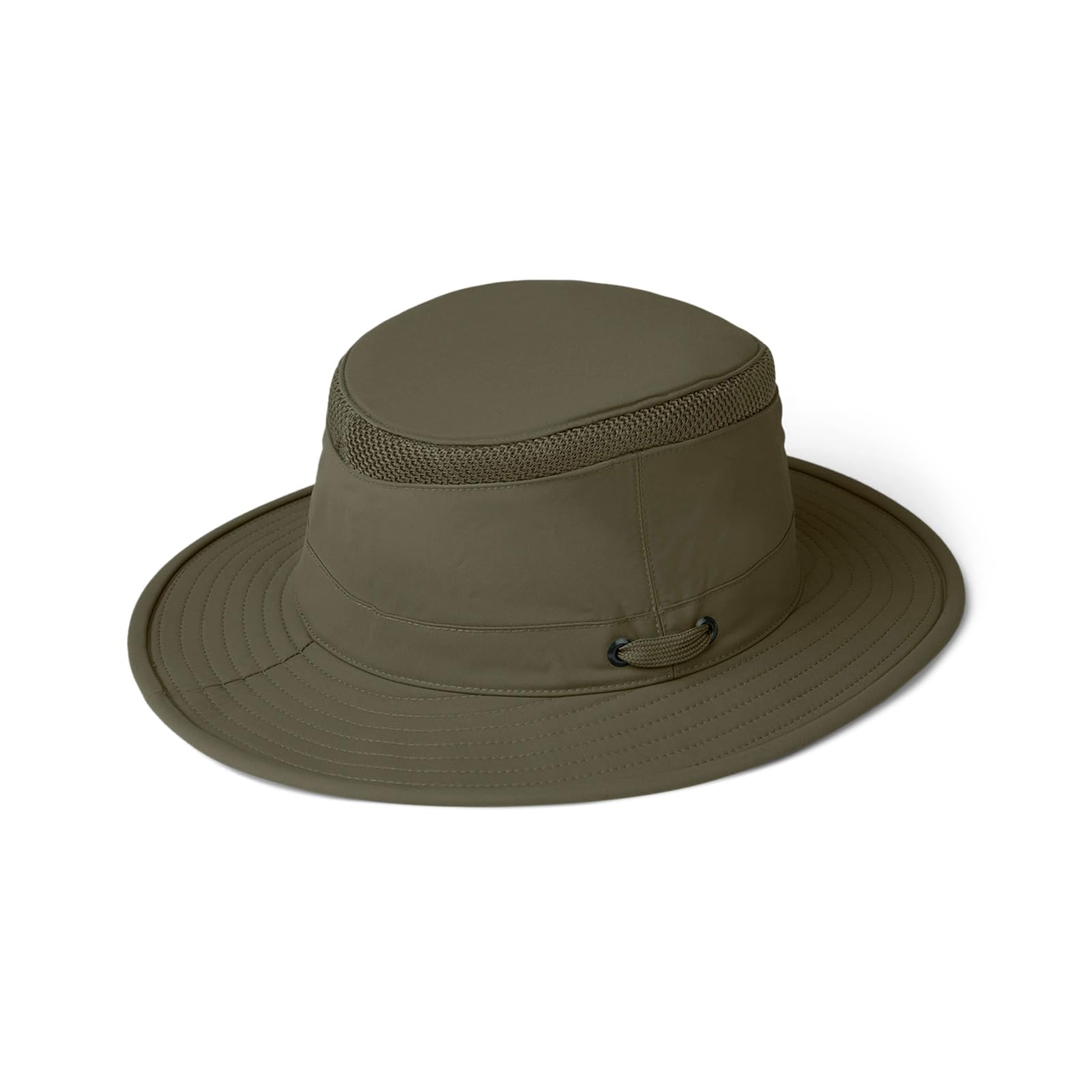 Tilley LTM5 Airflo Medium Brim Recycled Sun Hat for Men - Olive, Size 7.875 US - UV Protection Outdoor Hiking, Fishing & Travel Hat