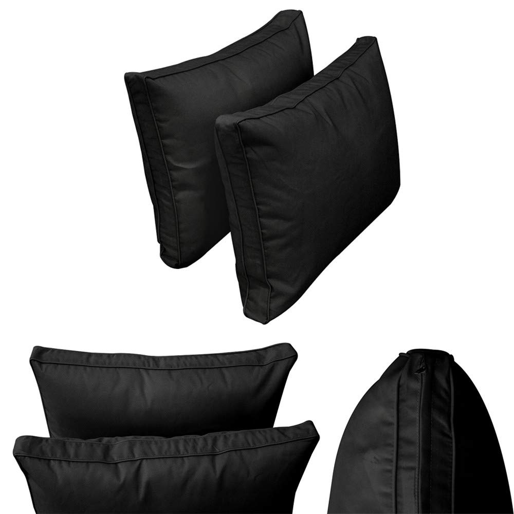 Prolinemax Outdoor Style 1 Twin-XL Piped Trim Daybed Mattress Bolster Pillow Fitted Sheet Cover - Waterproof & Breathable - Perfect for Patio, Sunroom, and Outdoor Furniture Protection