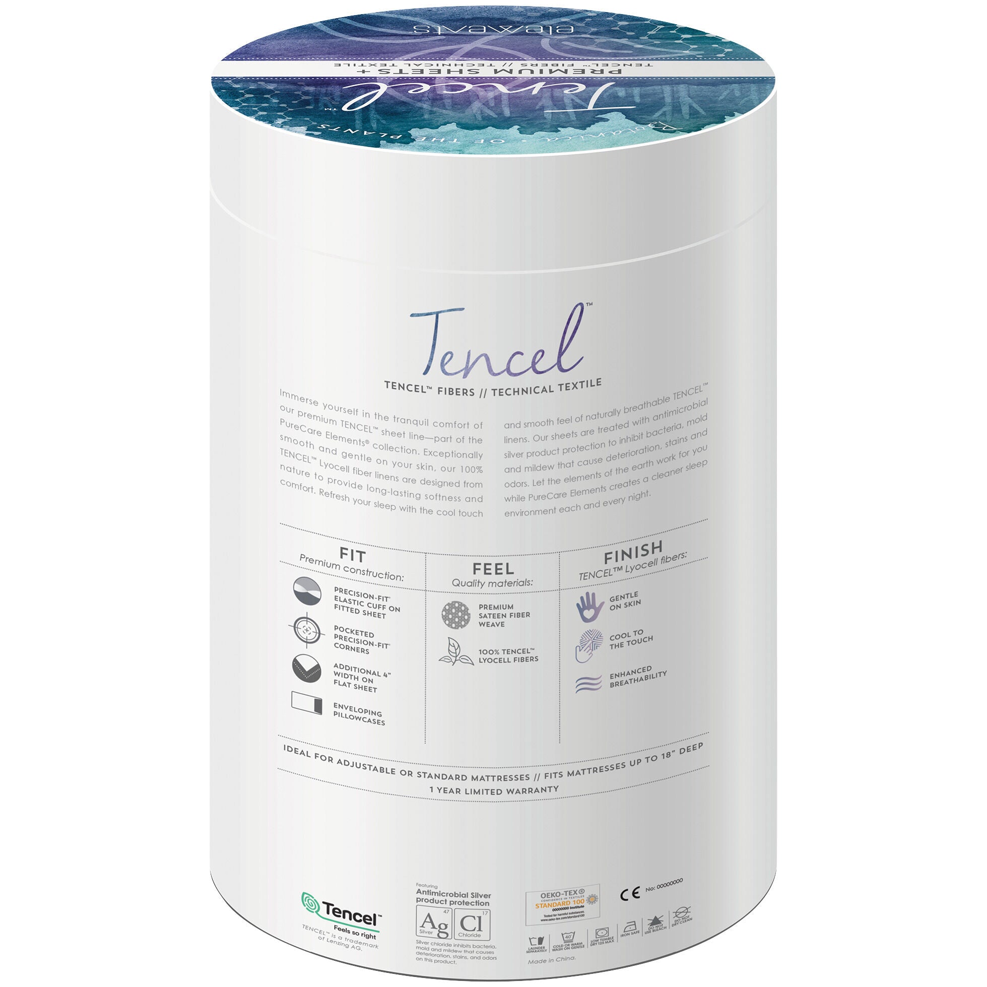 Premium Tencel Sheet Set - Soft, Breathable & Hypoallergenic Bedding for a Cool & Comfortable Sleep - Perfect for Hot Sleepers & Allergy Sufferers