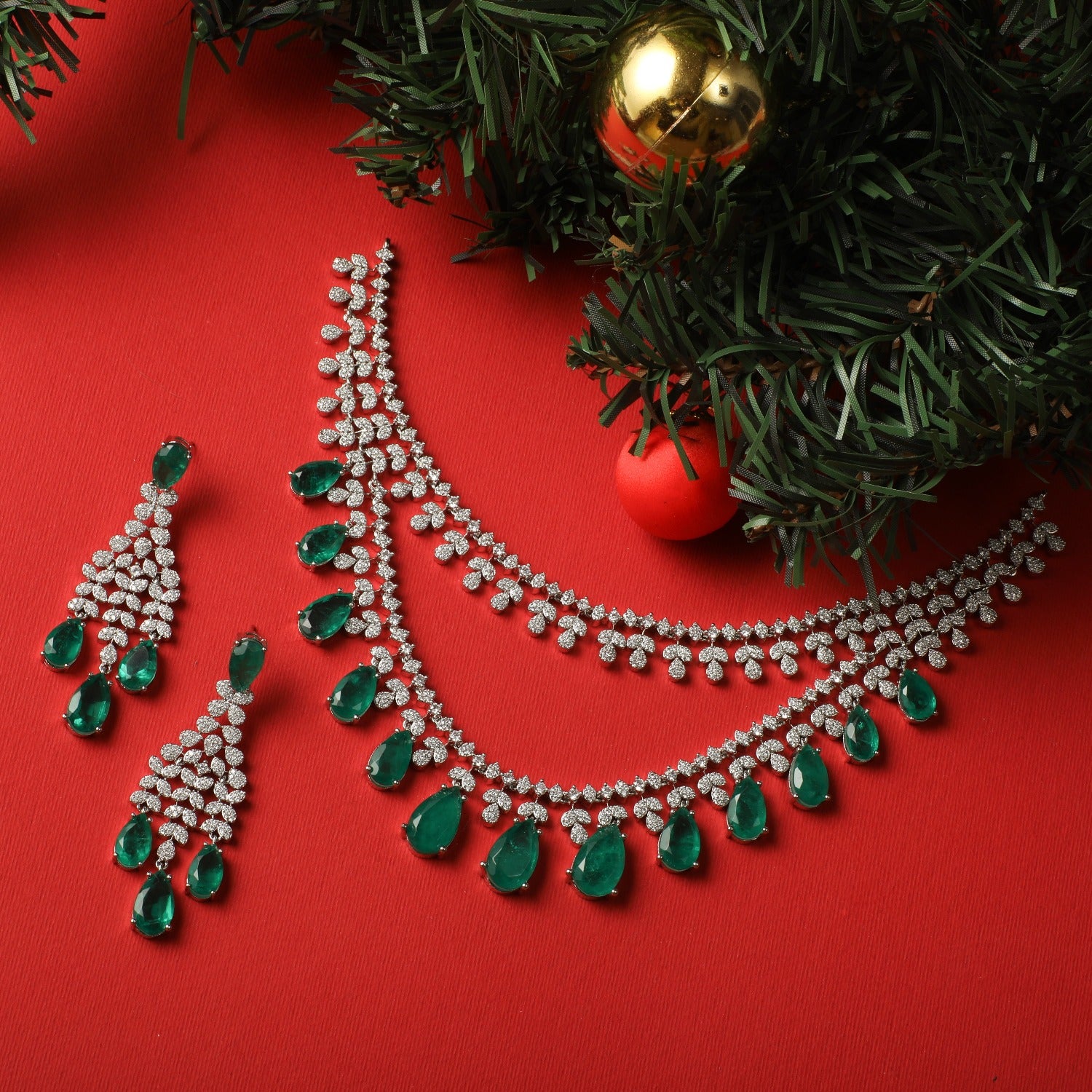Ruihi Nakshatra Cubic Zirconia Layered Necklace Set for Women - Elegant Layered Pendant Necklace Jewelry Gift for Birthday, Anniversary & Special Occasions