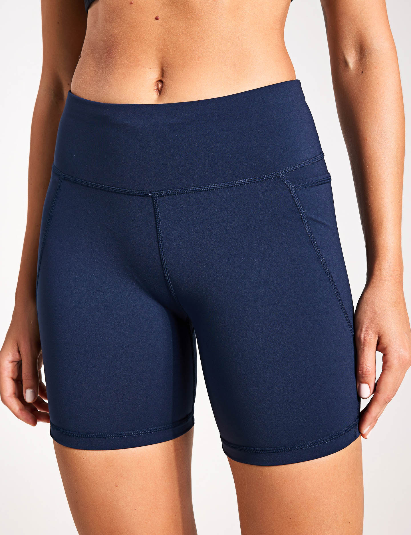 Power 6 Cycling Shorts for Men & Women - Breathable Navy Blue Bike Shorts for Road Cycling, Mountain Biking & Indoor Training