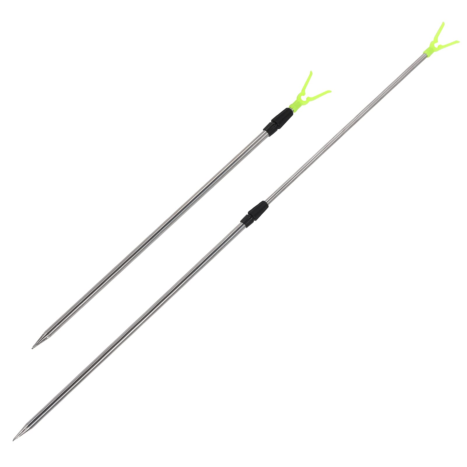 **Dilwe Telescopic Aluminum Fishing Rod Holder - Portable & Adjustable Floor Stand for Bank Fishing, Shore Fishing, and Boat Fishing**