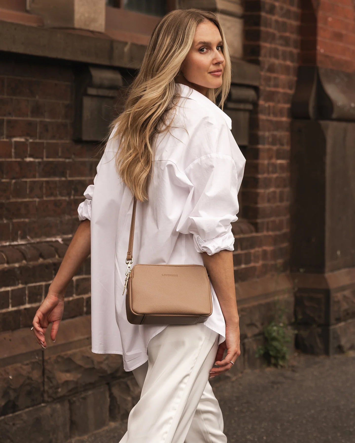 Louenhide Elle Crossbody Bag in Coffee - Stylish & Compact Purse for Women, Perfect for Work, Travel & Everyday Use