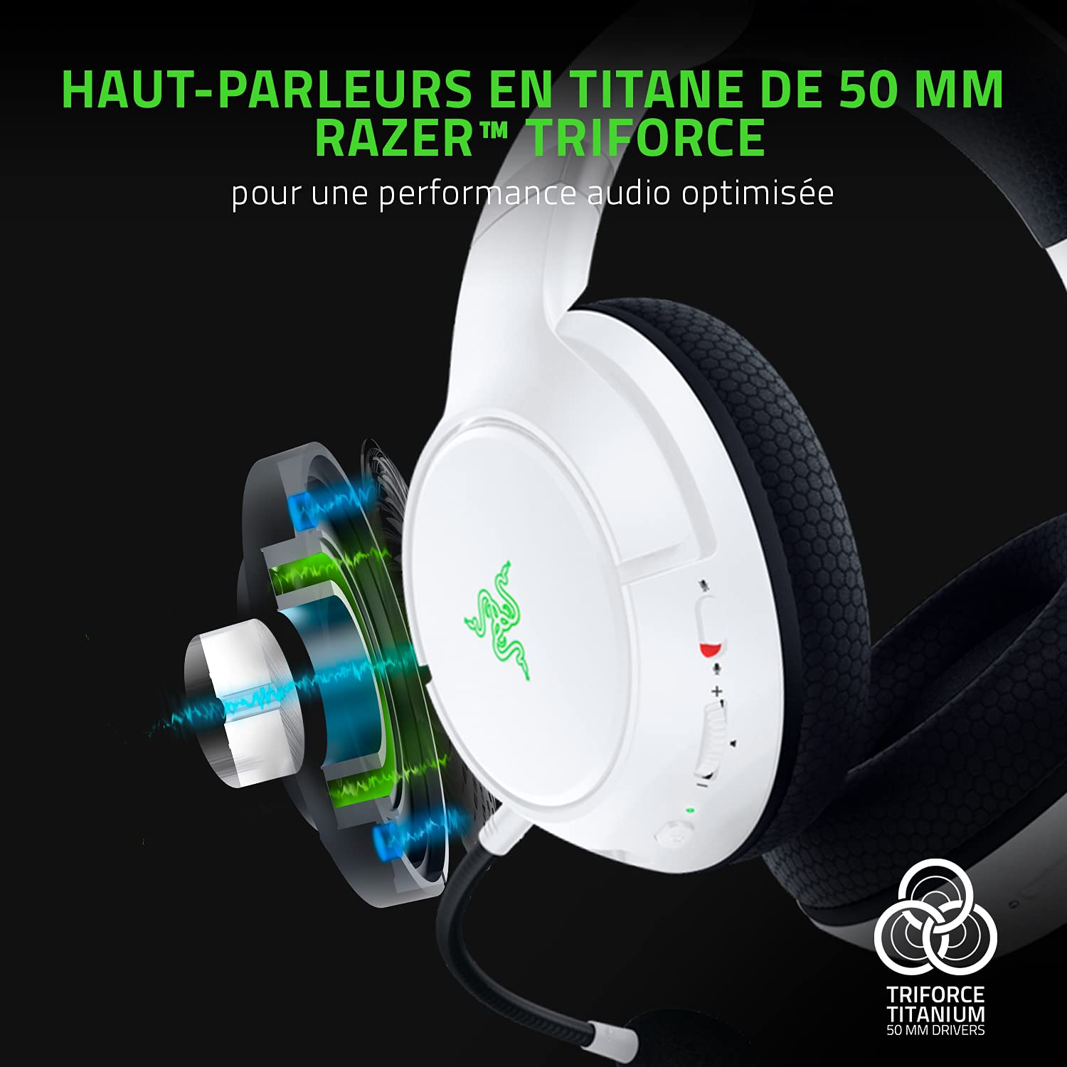 Razer Kaira Pro Wireless Gaming Headset for Xbox Series X & Mobile - 50mm Titanium Speakers, HyperClear Supercardioid Mic - White - Perfect for Competitive Gaming & Streaming