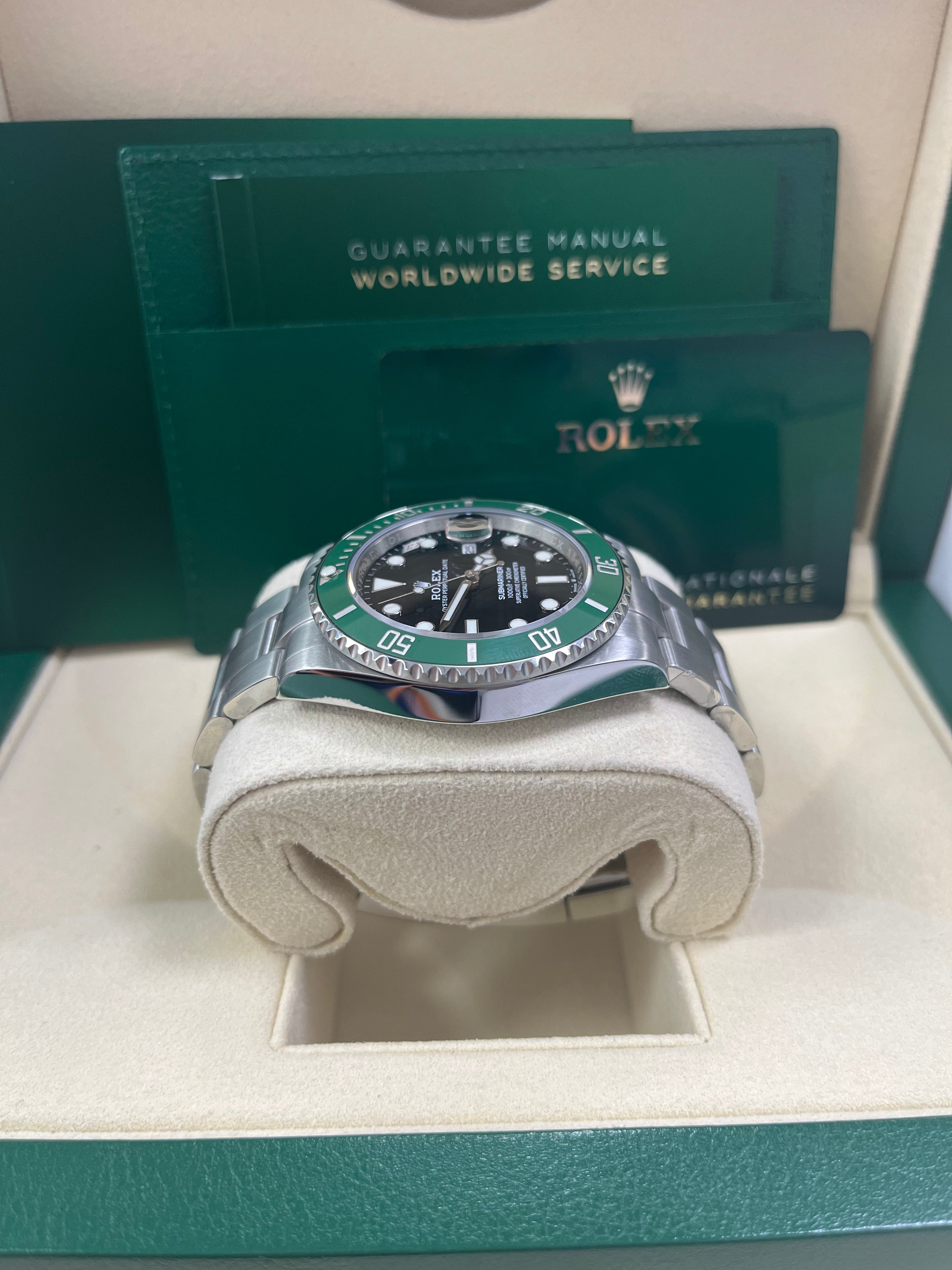 Rolex Submariner 126610LV Stainless Steel Watch with Black Dial & Green Ceramic Bezel - Luxury Dive Watch for Men, Perfect for Professional Diving, Business Meetings & Special Occasions
