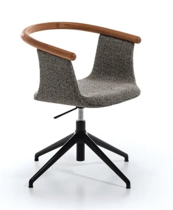 Bross Yuumi Swivel Chair - 360 Degree Rotating Office Chair with Ergonomic Back Support, Adjustable Height for Home & Workspace - Perfect for Gaming, Studying, and Remote Work