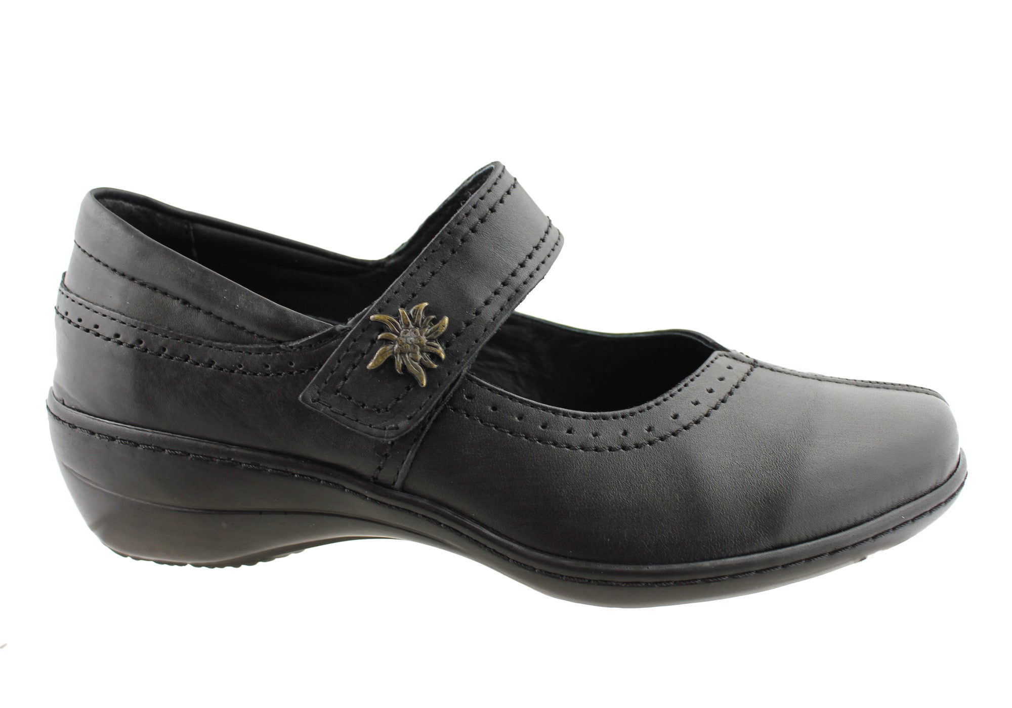 Comfort 961 21 Women's Genuine Leather Mary Jane Shoes - Classic Slip-On Style for Work, Office & Casual Wear
