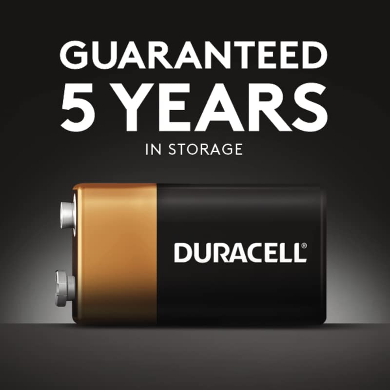 Duracell Coppertop 9V Alkaline Batteries - 12 Pack (112 Total Batteries) for Smoke Detectors, Toys & Electronics - Long-Lasting Power Supply