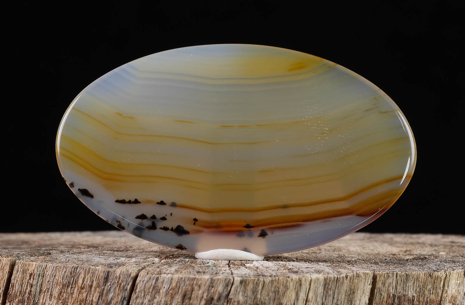 IRIS AGATE Crystal Cabochon Oval - Natural Gemstone for Jewelry Making, Healing Crystals & DIY Crafts - Perfect for Pendants, Rings & Spiritual Decor (Item #37864)