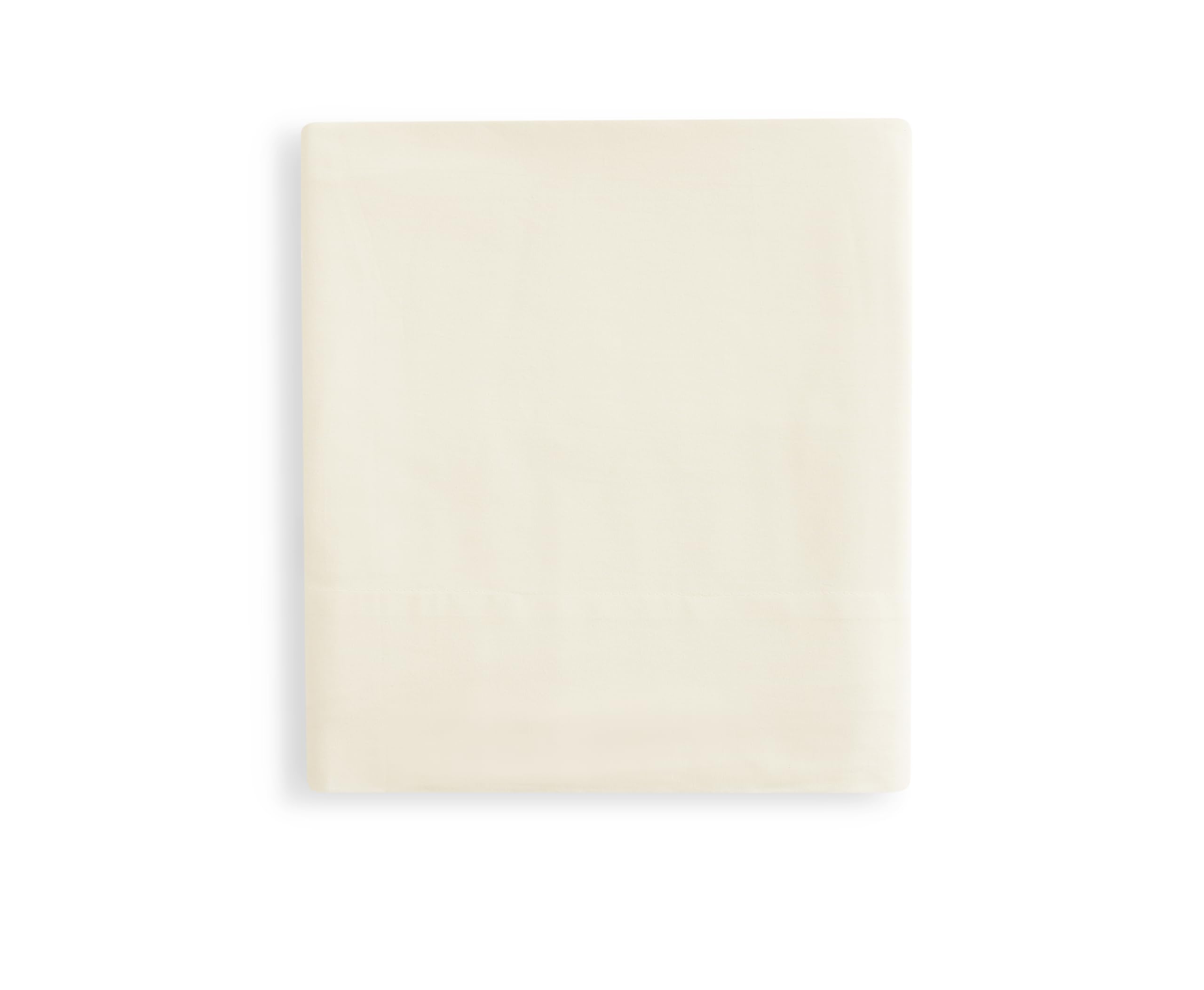 Luxury 100% Cotton Percale Flat Sheet - Twin Size, Ivory - Soft & Breathable Bedding for Comfortable Sleep - Perfect for Guest Rooms, Dorms, and Everyday Use