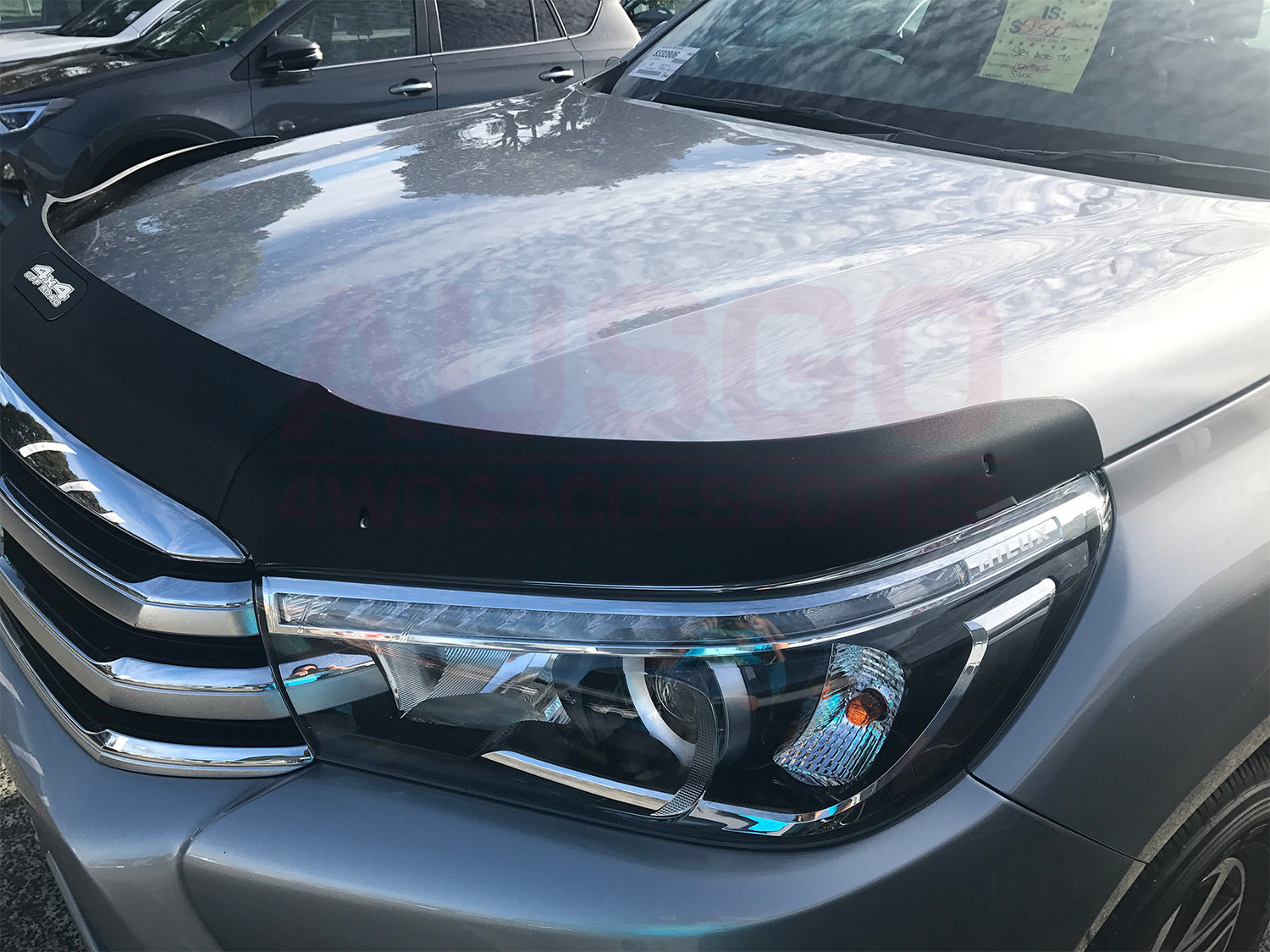 Premium Car Bonnet Protector for Toyota Hilux 2015-2020 Models - Durable Hood Guard for Off-Road Protection & Enhanced Vehicle Style
