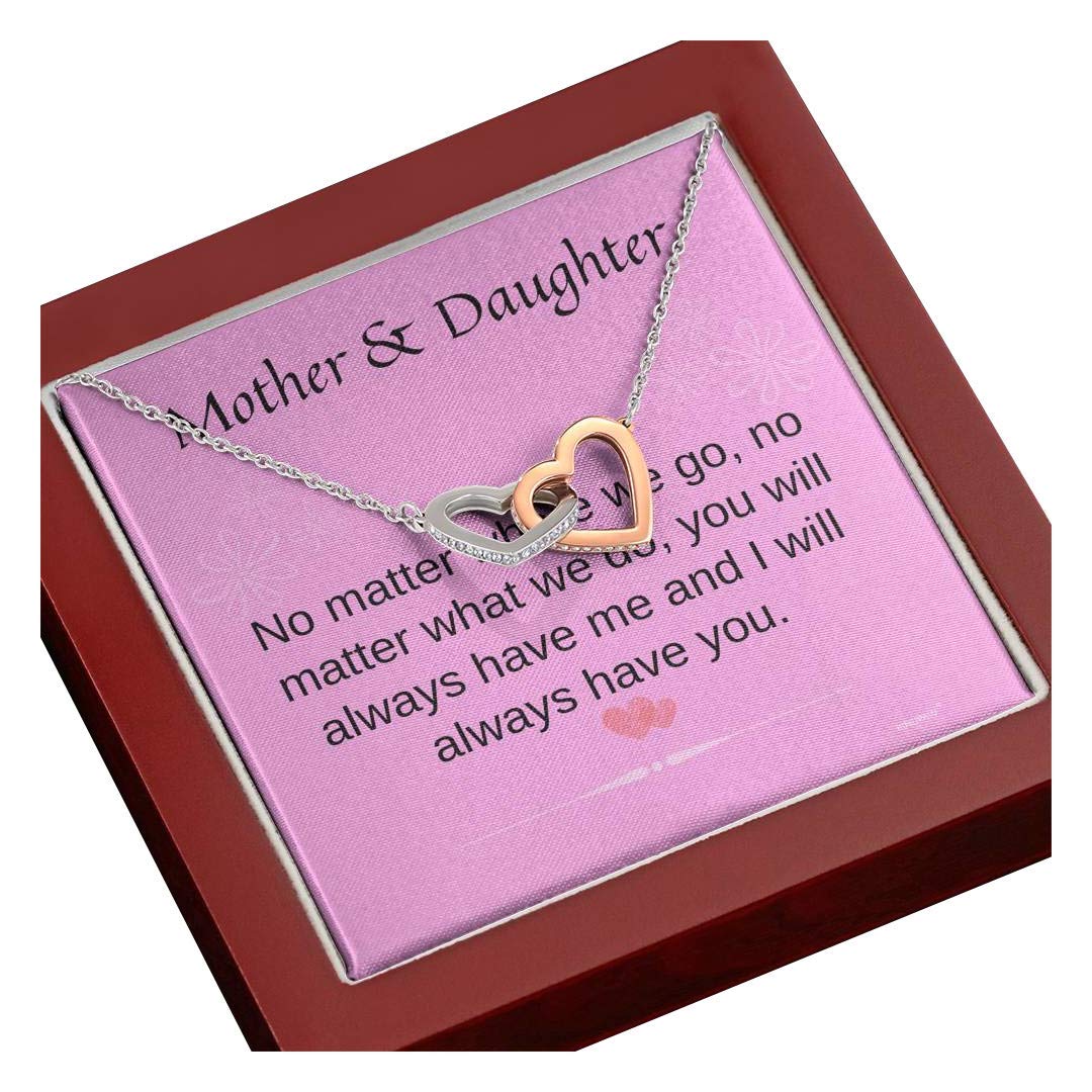 KINDPAW Mother Daughter Necklace Set - Matching Heart Pendant Jewelry for Birthday, Mother's Day Gifts | Perfect for Family Bonding, Special Occasions & Everyday Wear