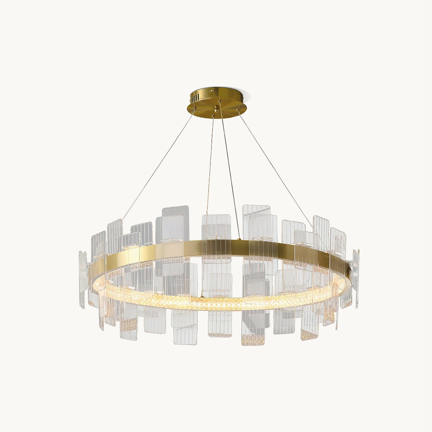 Elegant Gloss Chandelier - Modern Crystal Ceiling Light Fixture for Dining Room, Bedroom & Living Room Decor | Perfect for Home, Wedding & Luxury Interior Design