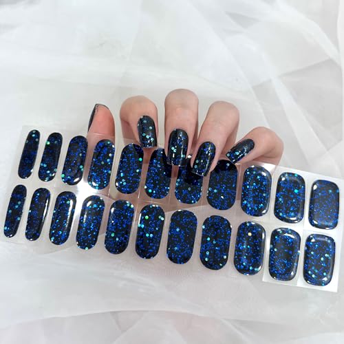 Black Blue Sequins