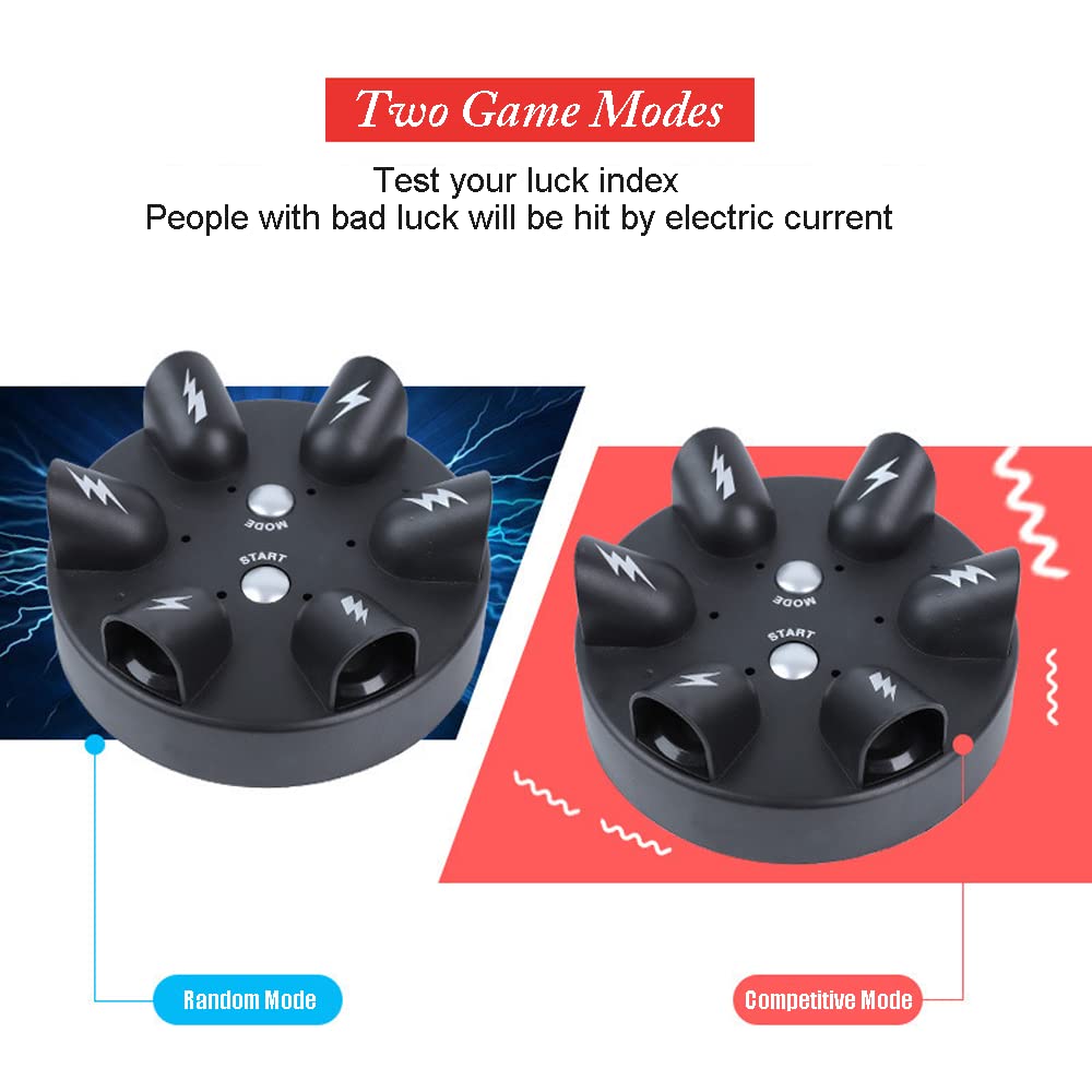 YEIBOBO Electric Shock Roulette Party Game - Fun Finger Shock Game for 2-6 Players, Exciting Group Game for Adults & Teens - Perfect for Game Nights, Birthday Parties & Social Gatherings