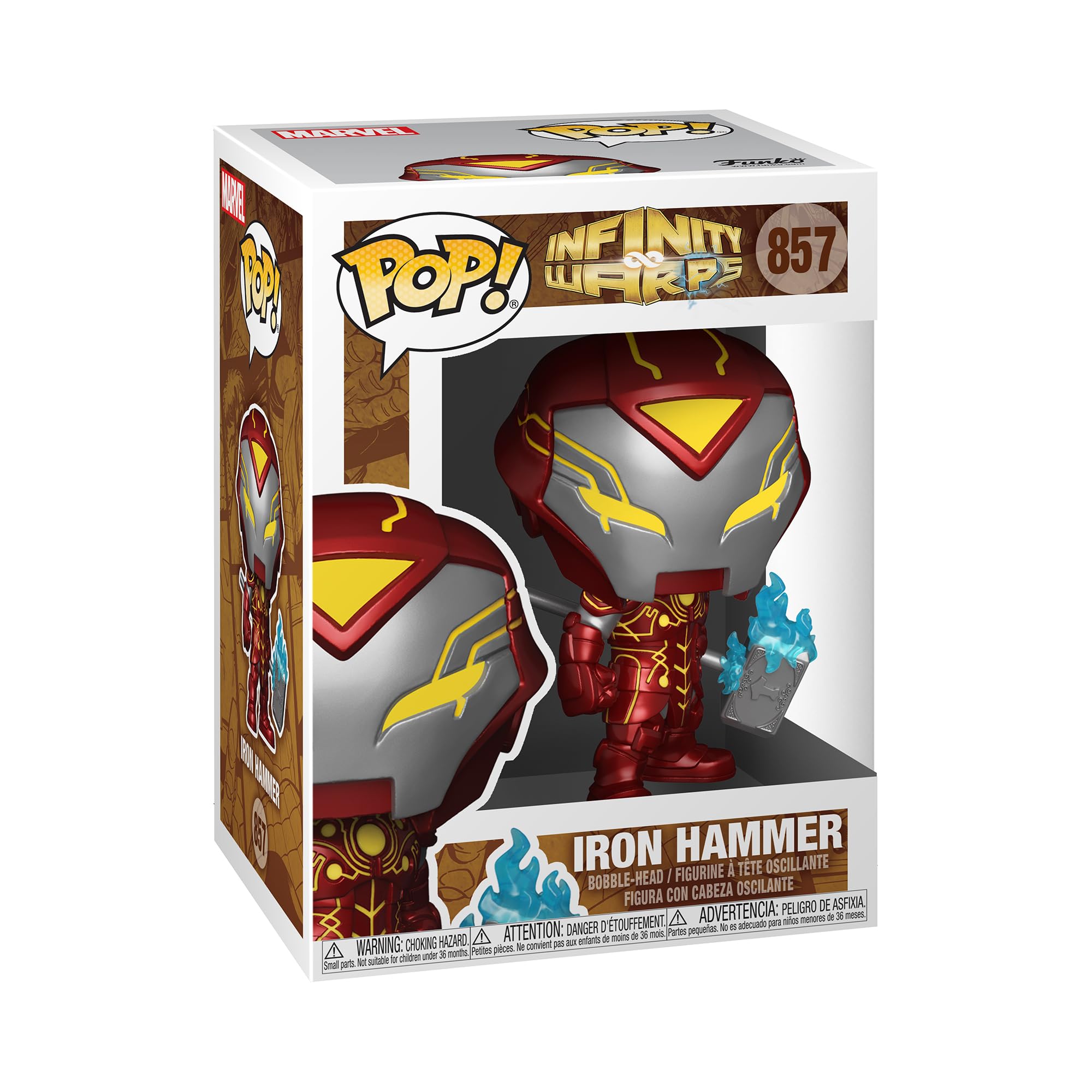 Funko Pop! Marvel: Infinity Warps Iron Hammer Vinyl Figure - Collectible Superhero Toy for Marvel Fans | Perfect for Display, Gifts, and Comic Conventions