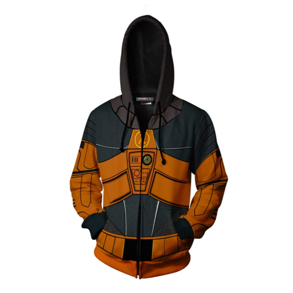 Men's Dr. Gordon Freeman Half-Life Game Cosplay Hoodie - Warm Pullover Sweatshirt for Gaming Conventions & Casual Winter Wear