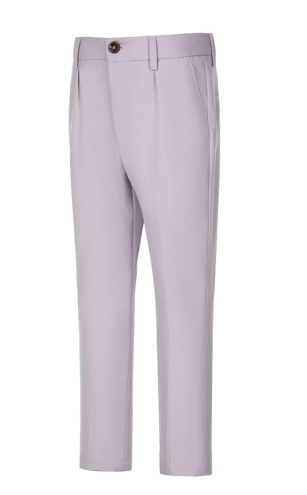Boys Dress Pants Flat Front - School Uniform Pants for Toddler & Kids - Formal Suit Pants for Boys - Perfect for School, Weddings & Special Occasions