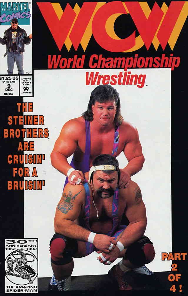 WCW World Championship Wrestling #9 VF Marvel Comic Book - Steiner Brothers Edition | Collectible Wrestling Memorabilia for Fans & Enthusiasts | Perfect for Display, Gifts & Comic Collections