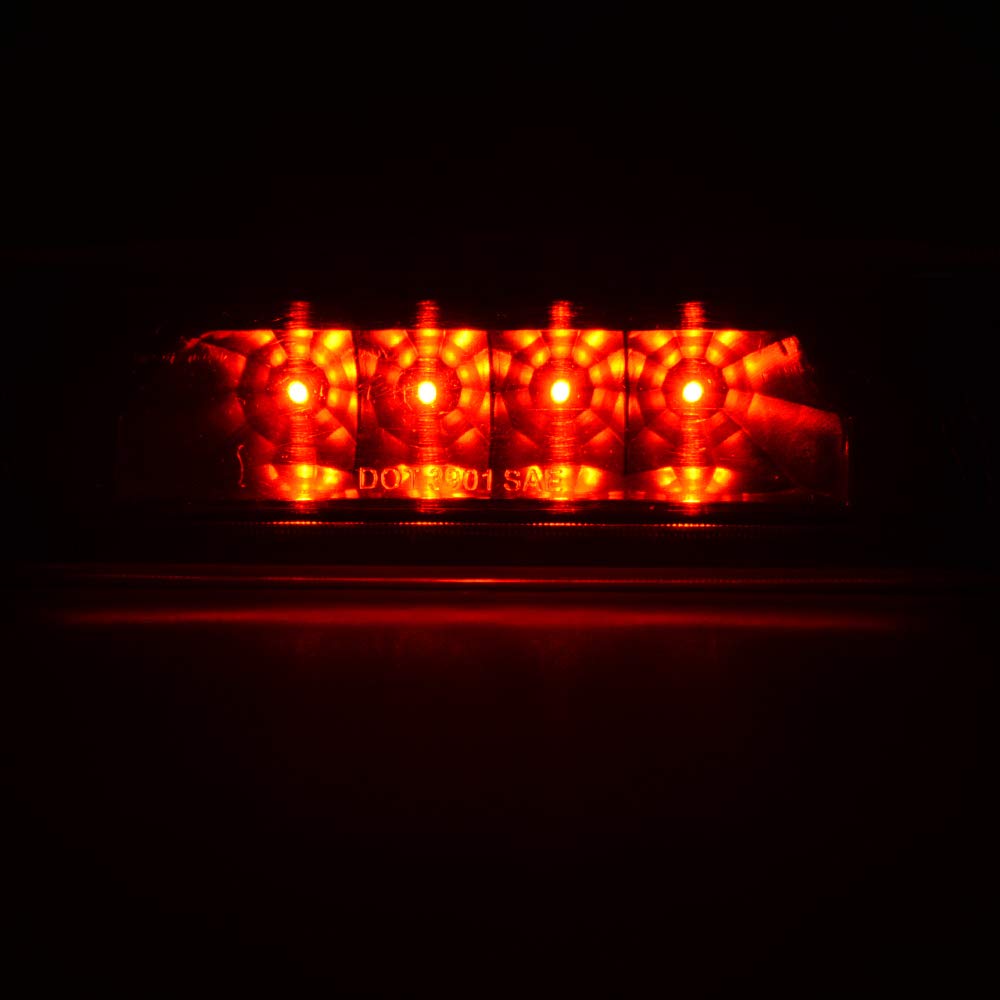 PIT66 LED 3rd Brake Light for 1997-2001 Jeep Cherokee - Clear Lens Black Housing Replacement Tail Cargo Lamp | Waterproof & Durable for Off-Roading, Camping & Night Driving