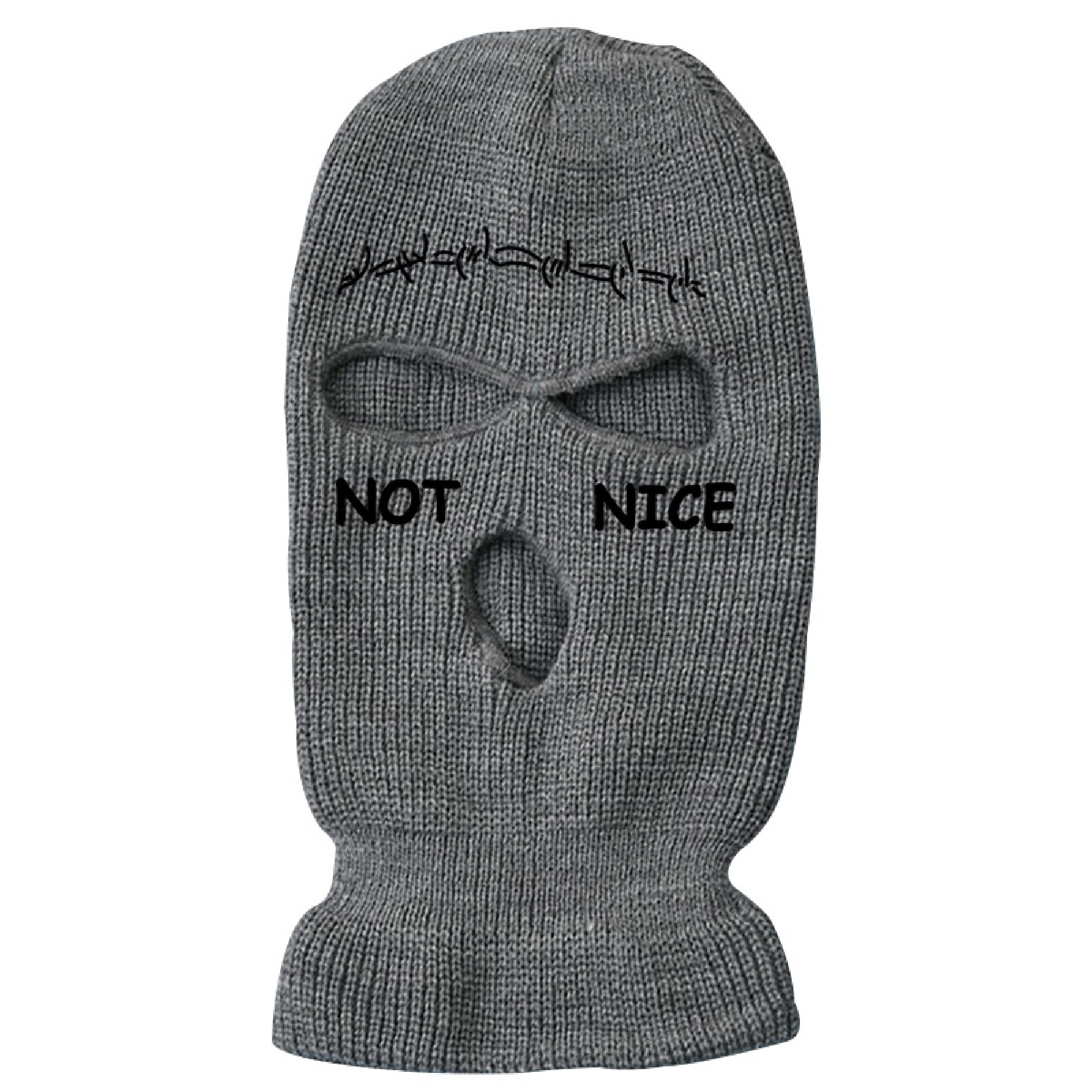 IMSWW 3-Hole Wool Knit Ski Mask - Winter Warm Balaclava for Outdoor Cycling, Skiing & Snowboarding - Windproof Face Cover for Cold Weather Activities