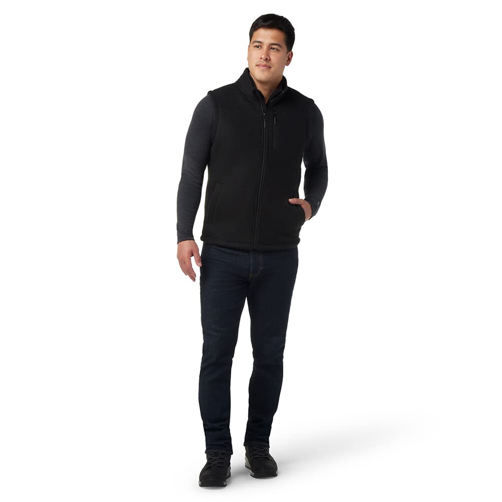 Smartwool Men's Hudson Trail Merino Wool Fleece Vest - Lightweight & Warm Winter Layering for Hiking, Camping & Outdoor Activities (Regular Fit)