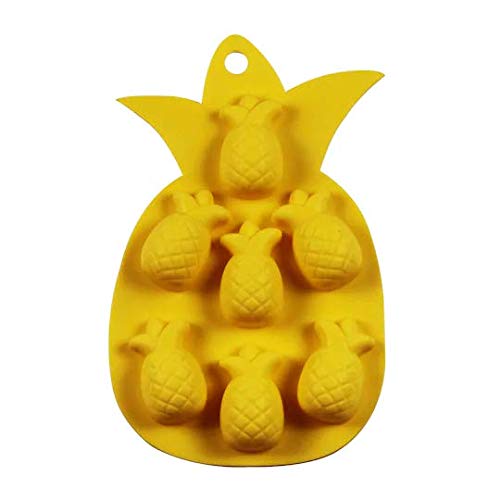Mini Silicone Pineapple Mold for Candy Making, Baking, Soap & Candle Crafting - Yellow Food Safe DIY Mold for Home Kitchen & Party Decorations