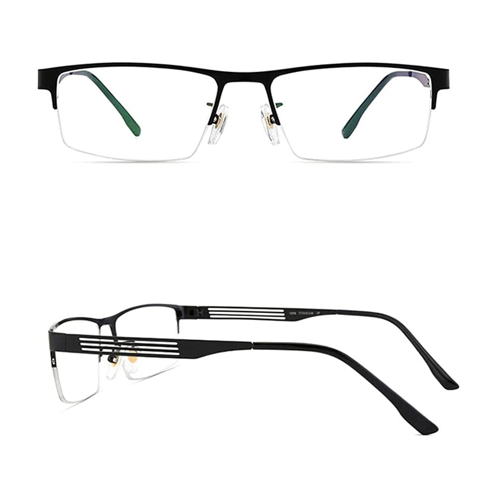 Progressive Multifocal Photochromic Reading Glasses with Pure Titanium Frame - UV400 Protection Anti-UV Sunglasses (Gray, +1.50) for Outdoor Reading, Driving & Computer Use