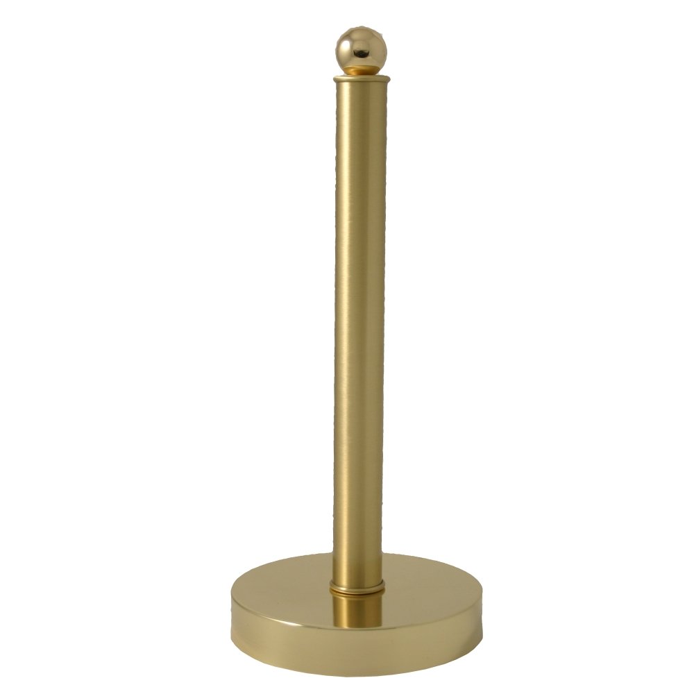 Universal Kitchen Paper Towel Holder - Satin Nickel Finish | Wall Mount or Countertop | Perfect for Kitchen, Bathroom, Office & RV Use