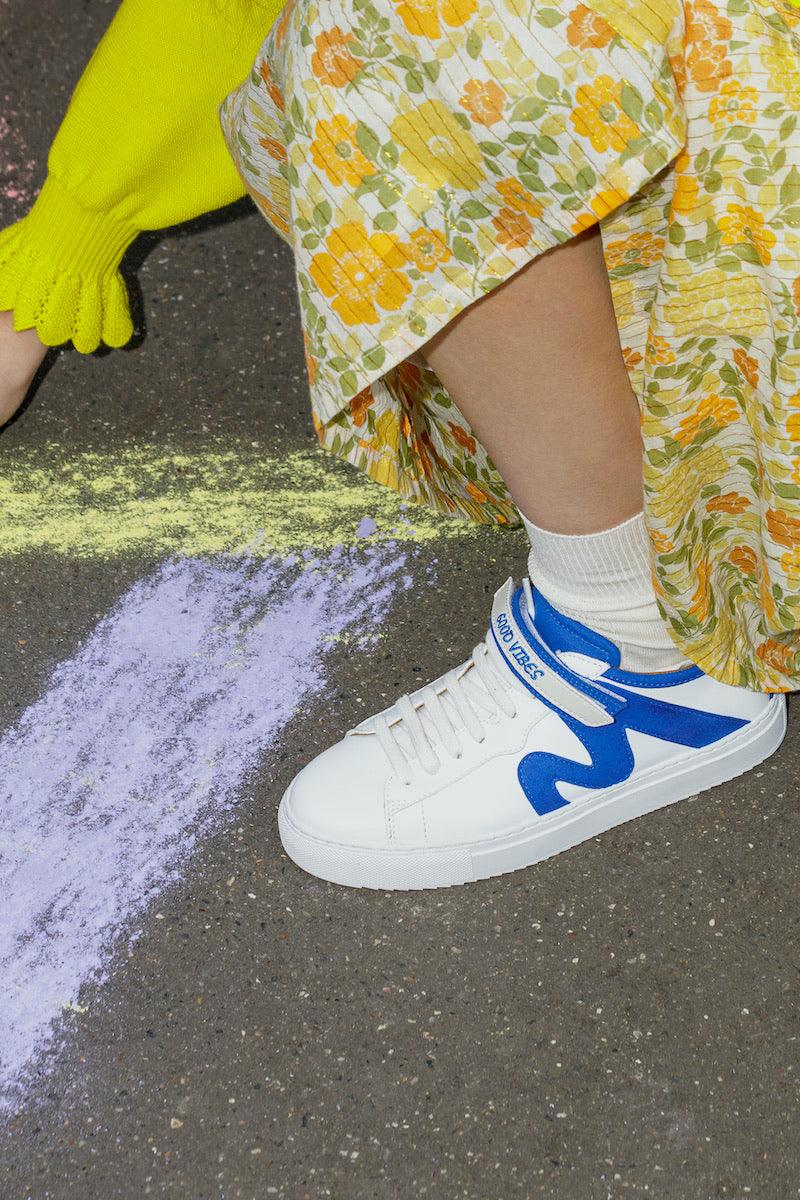Master Mind Women's Vegan Corn Leather Sneakers - Eco-Friendly Comfort Shoes for Women | Cobalt Blue | Perfect for Casual Wear, Office & Sustainable Fashion Lovers