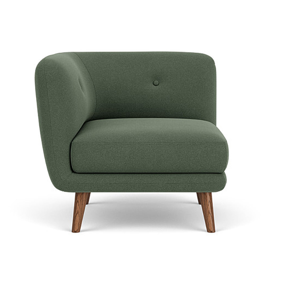 Alfred Fabric Modular Sofa - Left 1 Seater Sectional Couch for Living Room, Lounge & Small Spaces | Modern Comfortable Furniture for Apartments & Home Decor