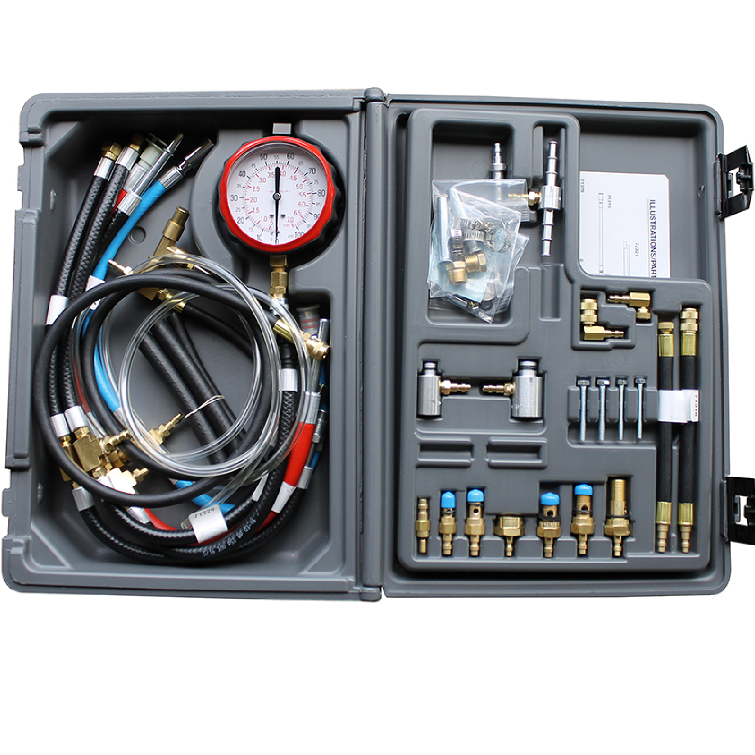 Lang Tools TU 550 Master Global Fuel Injection Test Kit - Professional Automotive Diagnostic Tool for Fuel System Testing | Perfect for Mechanics, DIY Enthusiasts & Auto Repair Shops
