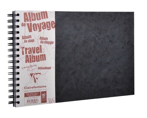Premium A4 Black Travel Photo Album - Durable Leather Scrapbook for Vacation Memories, Wedding Photos & Family Keepsakes | Perfect for Travelers, Photographers & Memory Preservation