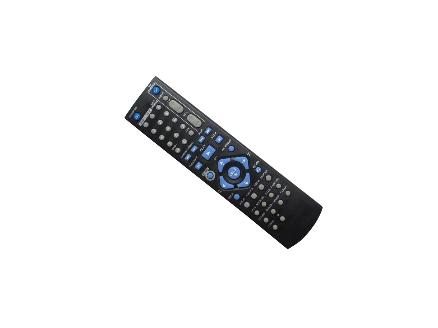 JVC DVD Recorder Replacement Remote Control - Compatible with RM-SDRMV150A, RM-SXVBP10J, DR-MV150B, RM-SDRMV79A, RM-SDRMV80A & More Models - Perfect for Home Theater & Media Center Setup